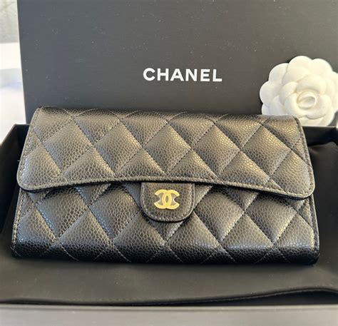 chanel long flap wallet|chanel classic long zipped wallet.